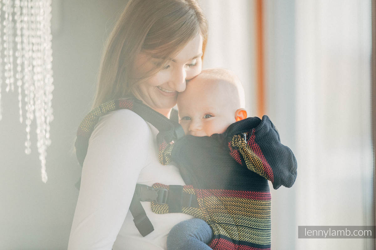 Ergonomic Carrier, Baby Size, moulin weave 100% cotton - MOULIN - ARDENT - Second Generation #babywearing