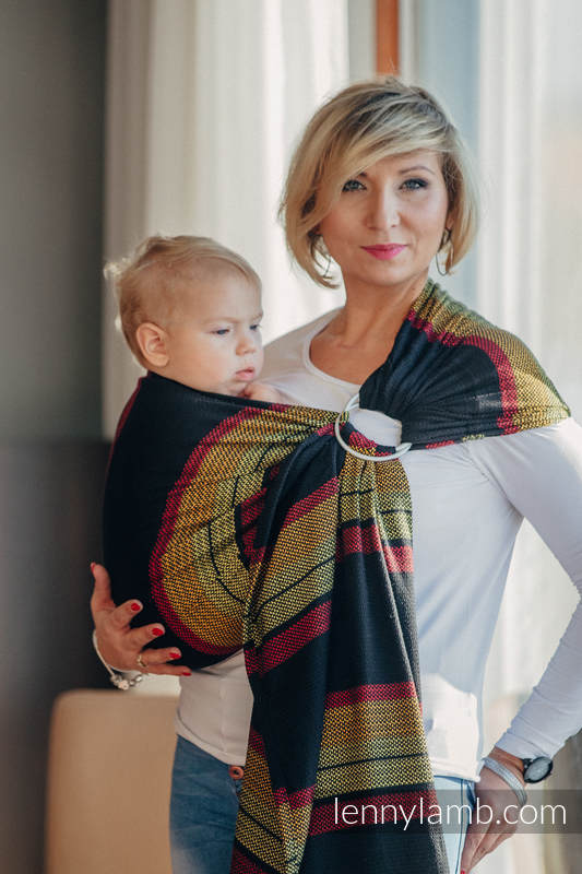 Ringsling, Moulin Weave (100% cotton) - with gathered shoulder - MOULIN - ARDENT  - long 2.1m #babywearing