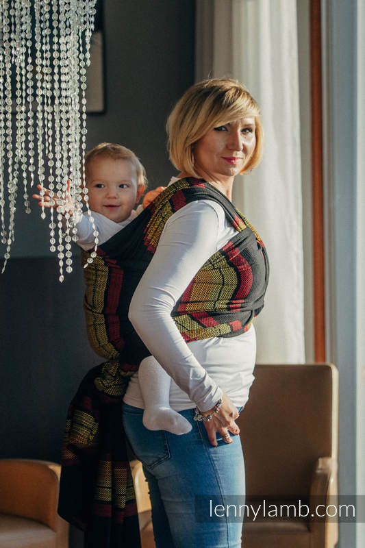 Chusta do noszenia dzieci, tkana - splot moulin, bawełna - MOULIN - ARDENT - rozmiar XL #babywearing