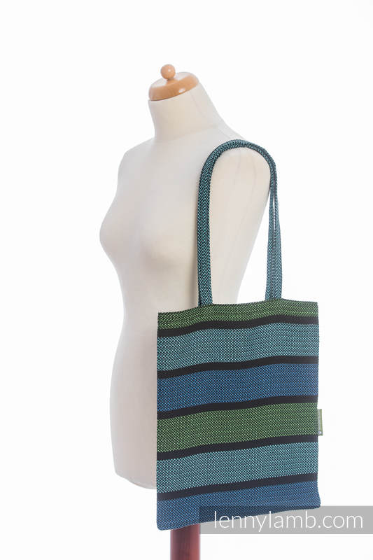 Shopping bag made of wrap fabric (100% cotton) - MOULIN - AQUARELLE #babywearing