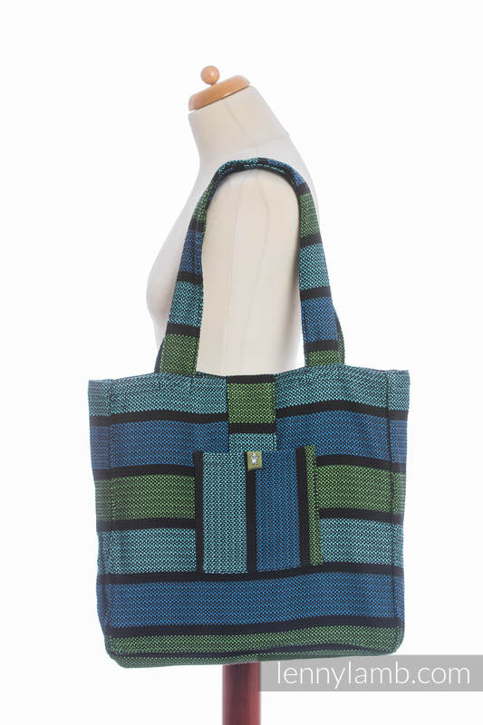 Shoulder bag made of wrap fabric (100% cotton) - MOULIN - AQUARELLE - standard size 37cmx37cm #babywearing
