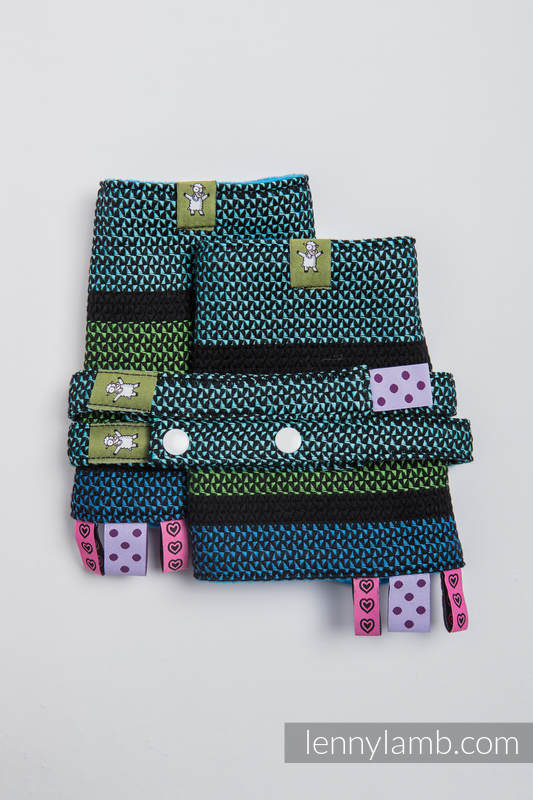 Drool Pads & Reach Straps Set, (60% cotton, 40% polyester) - MOULIN - AQUARELLE  #babywearing