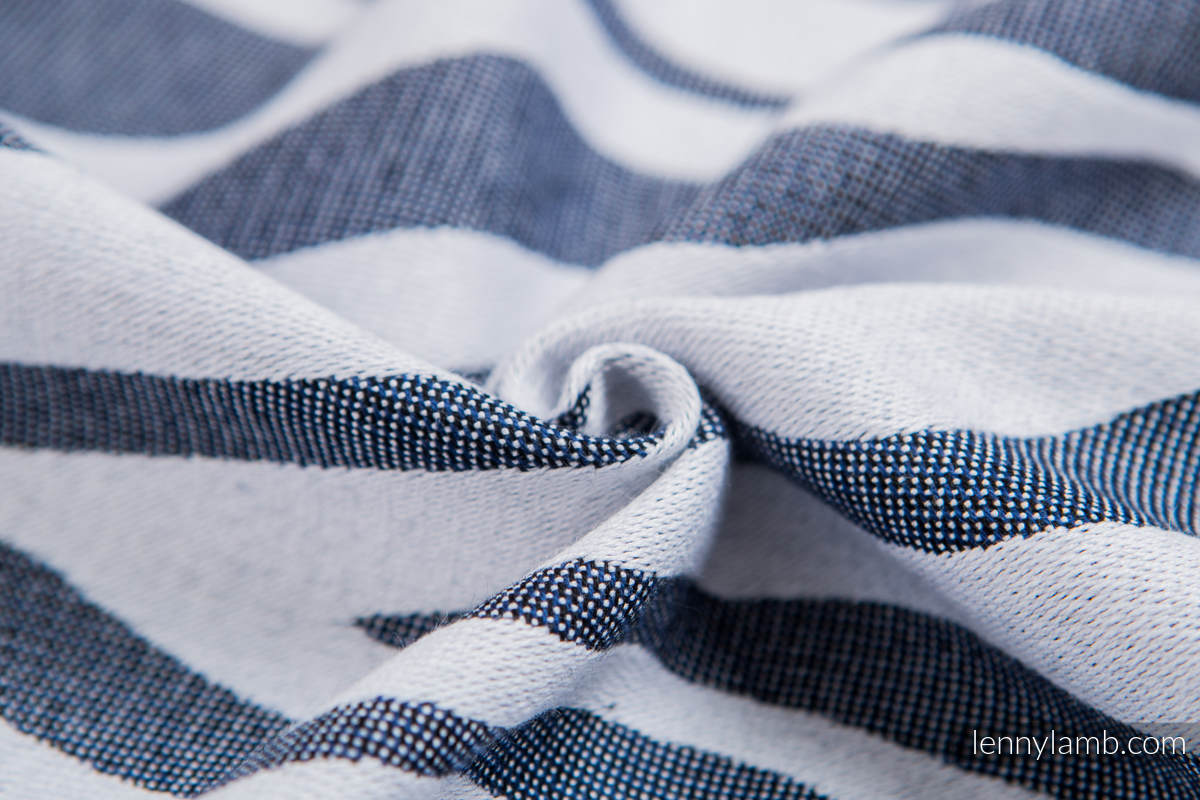 Baby Wrap, Jacquard Weave (100% cotton) - ZEBRA GRAPHITE & WHITE - size XL (grade B) #babywearing