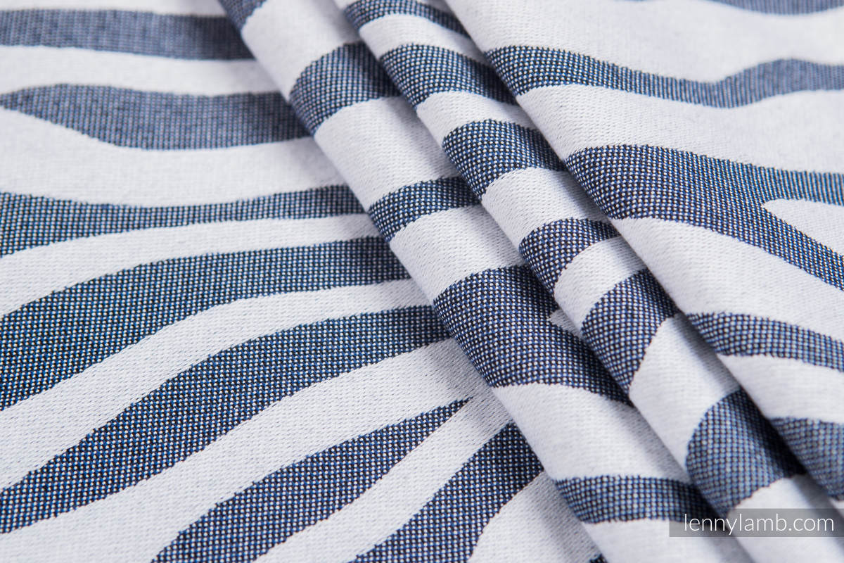 Baby Wrap, Jacquard Weave (100% cotton) - ZEBRA GRAPHITE & WHITE - size L (grade B) #babywearing