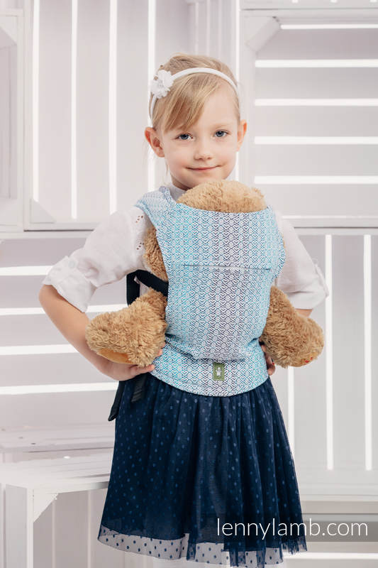Doll Carrier made of woven fabric (100% cotton) - LITTLE LOVE - BREEZE (grade B) #babywearing