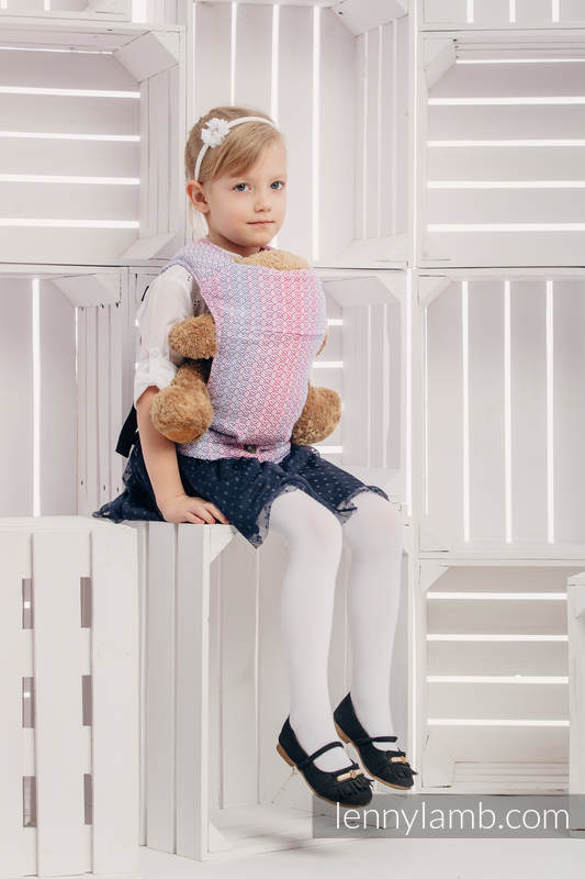 Nosidełko dla lalek z tkaniny chustowej (100% bawełna) - LITTLE LOVE - MGIEŁKA #babywearing
