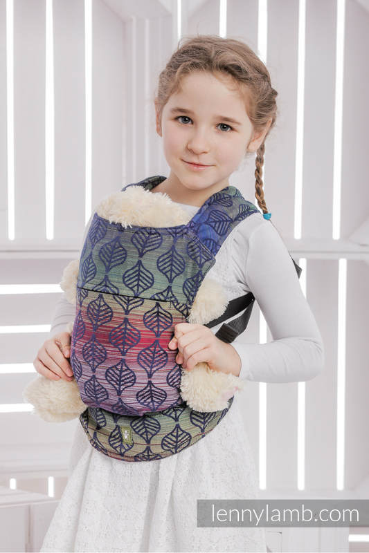 Doll Carrier made of woven fabric (100% cotton) - DAHLIA PETALS #babywearing