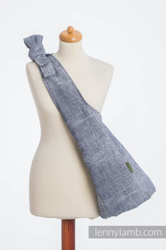 Hobo Tasche, hergestellt vom gewebten Stoff (100% Baumwolle) - DENIM BLUE #babywearing