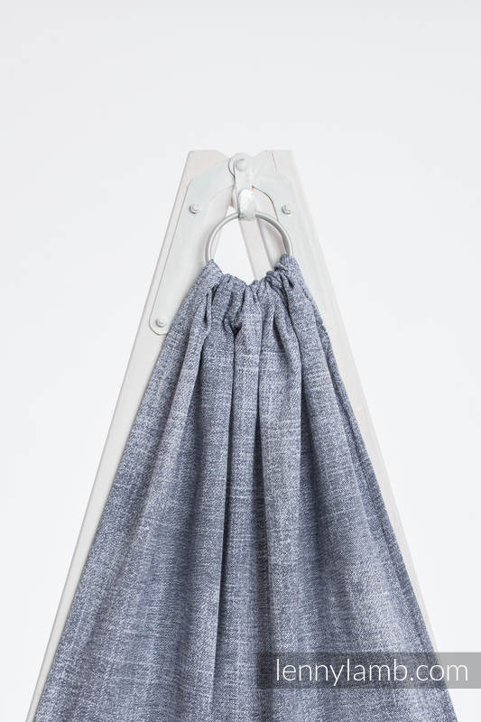 Chusta kółkowa, splot żakardowy, (100% bawełna) - DENIM BLUE - standard 1.8m #babywearing
