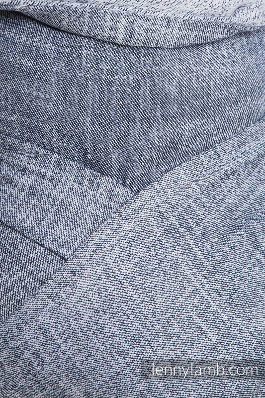 WRAP-TAI portabebé Mini con capucha/ jacquard sarga/100% algodón/ DENIM BLUE (grado B) #babywearing