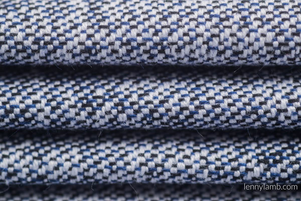 Onbuhimo de Lenny, taille standard, jacquard (100 % coton) - DENIM BLUE  #babywearing
