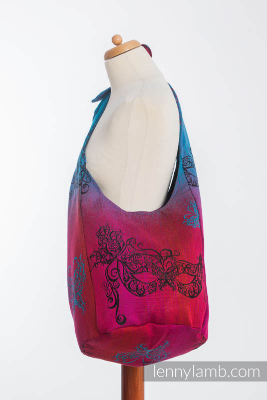 Hobo Bag made of woven fabric, 100% cotton - MASQUERADE  #babywearing