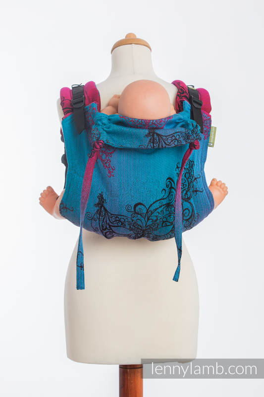Lenny Buckle Onbuhimo baby carrier, standard size, jacquard weave (100% cotton) - MASQUERADE  #babywearing