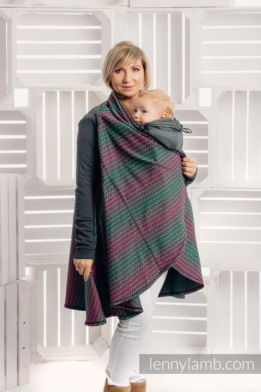 Długi kardigan - rozmiar 2XL/3XL - Little Love Orchidea #babywearing