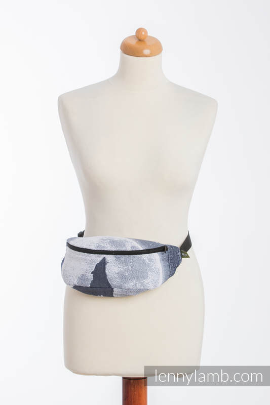 Waist Bag made of woven fabric, (100% cotton) - MOONLIGHT WOLF #babywearing