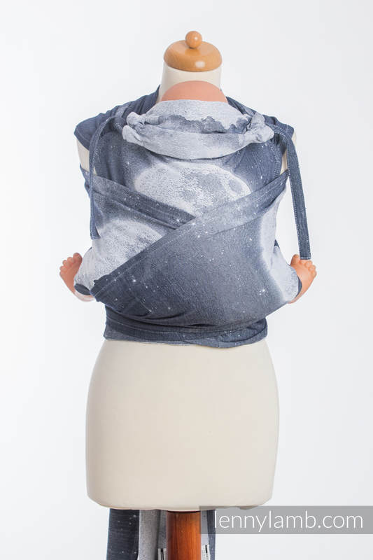 WRAP-TAI portabebé Mini con capucha/ jacquard sarga/100% algodón/ MOONLIGHT WOLF #babywearing
