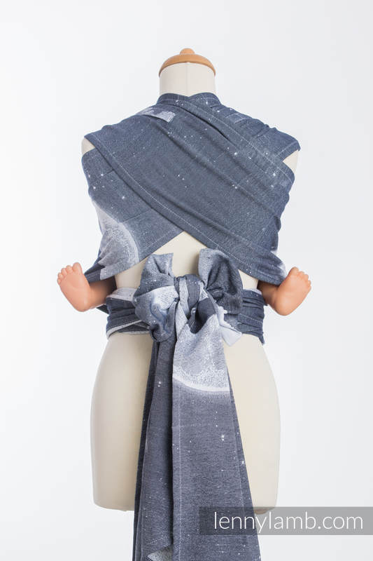 WRAP-TAI portabebé Mini con capucha/ jacquard sarga/100% algodón/ MOONLIGHT WOLF #babywearing
