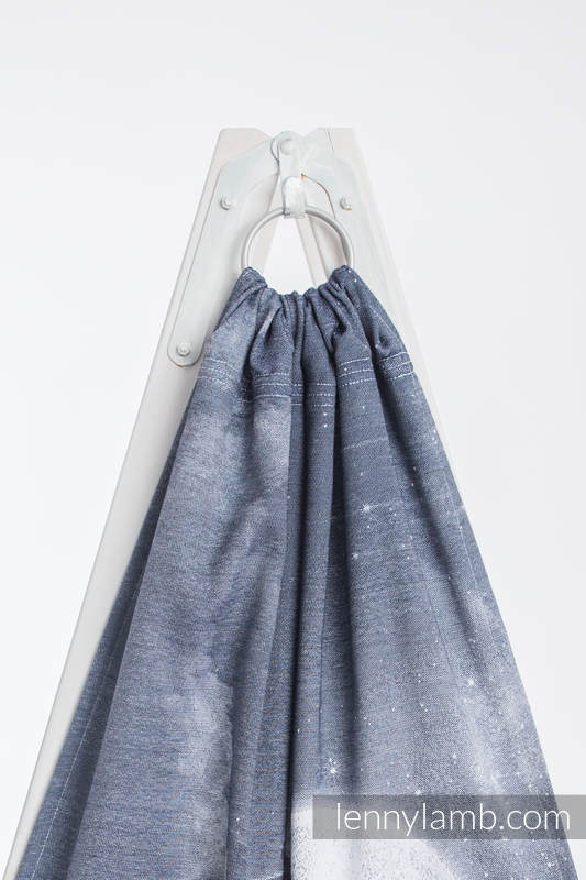 Sling, jacquard (100 % coton) - avec épaule sans plis - MOONLIGHT WOLF - standard 1.8m #babywearing