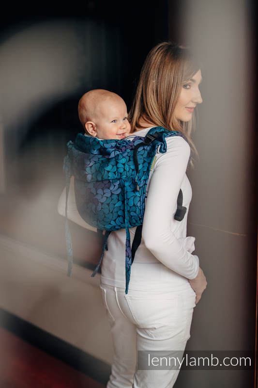 Nosidło Klamrowe ONBUHIMO z tkaniny żakardowej (100% bawełna), rozmiar Standard - KOLORY NOCY  #babywearing