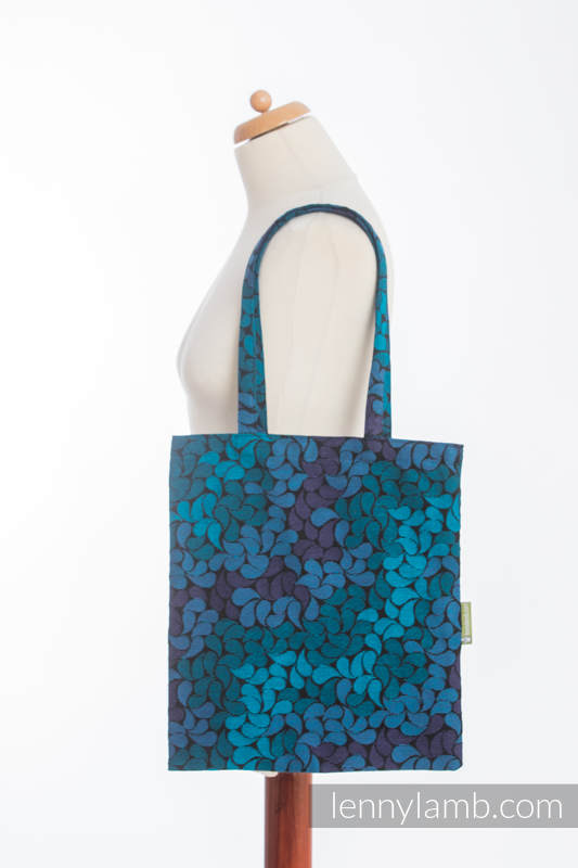 Einkaufstasche, hergestellt aus gewebtem Stoff (100% Baumwolle) - COLORS OF NIGHT (grad B) #babywearing