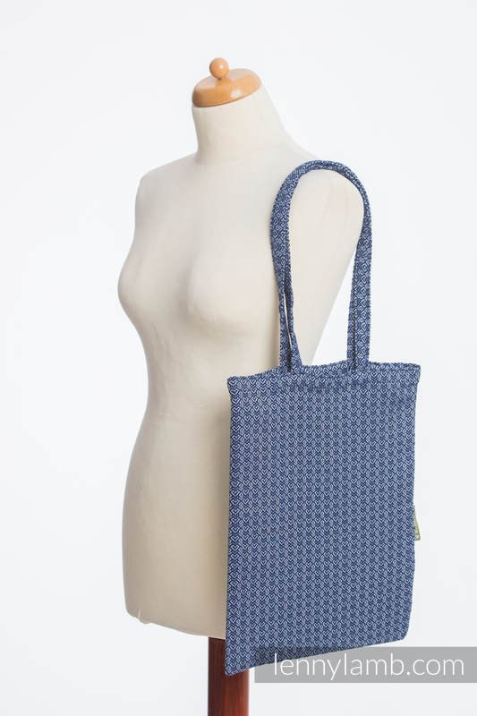 Shopping bag made of wrap fabric (60% cotton, 40% bamboo) - LITTLE LOVE - AQUA #babywearing