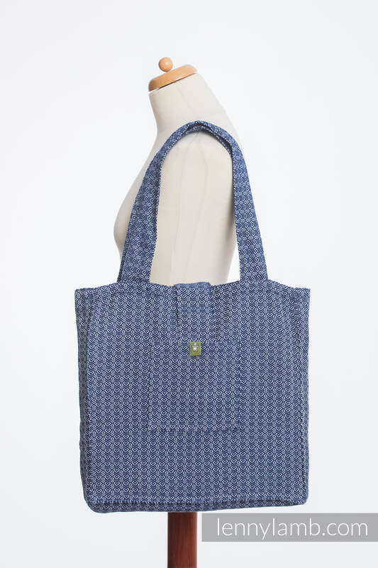 Shoulder bag made of wrap fabric (60% cotton, 40% bamboo) - LITTLE LOVE - AQUA - standard size 37cmx37cm #babywearing