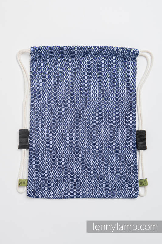 Sackpack made of wrap fabric (60% cotton, 40% bamboo) - LITTLE LOVE - AQUA - standard size 32cmx43cm #babywearing