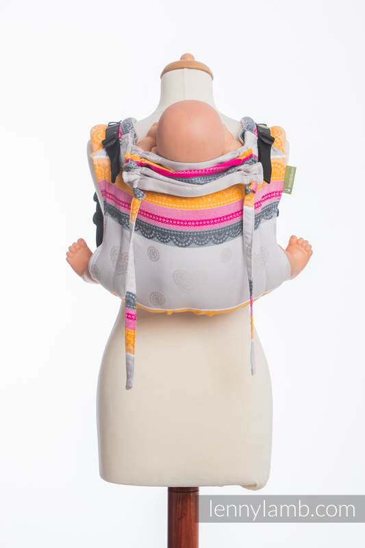 Nosidło Klamrowe ONBUHIMO z tkaniny żakardowej (100% bawełna), rozmiar Standard - WANILIOWA KORONKA - BAWEŁNA 2.0 #babywearing