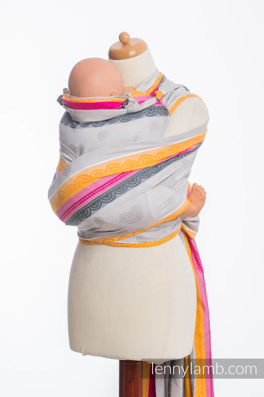 WRAP-TAI carrier Toddler with hood/ jacquard twill / 100% cotton / VANILLA LACE - COTTON 2.0 #babywearing