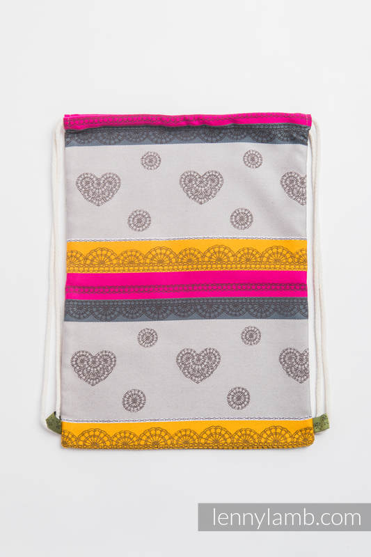 Plecak/worek - 100% bawełna - KAWOWA KORONKA 2.0 - uniwersalny rozmiar 32cmx43cm #babywearing