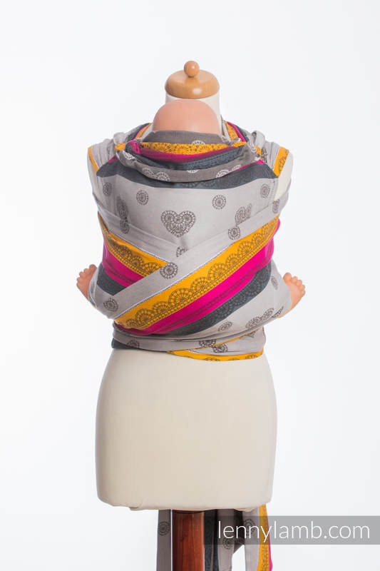 WRAP-TAI carrier Toddler with hood/ jacquard twill / 100% cotton / COFFEE LACE 2.0 #babywearing