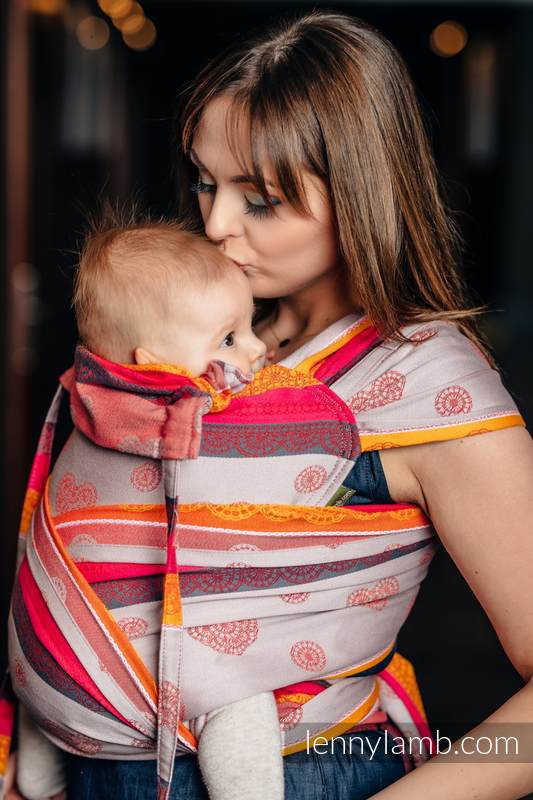 WRAP-TAI carrier Toddler with hood/ jacquard twill / 100% cotton / CHERRY LACE 2.0 #babywearing