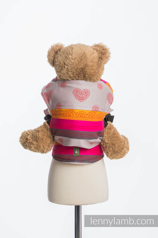 Nosidełko dla lalek z tkaniny chustowej - WIŚNIOWA KORONKA 2.0 #babywearing
