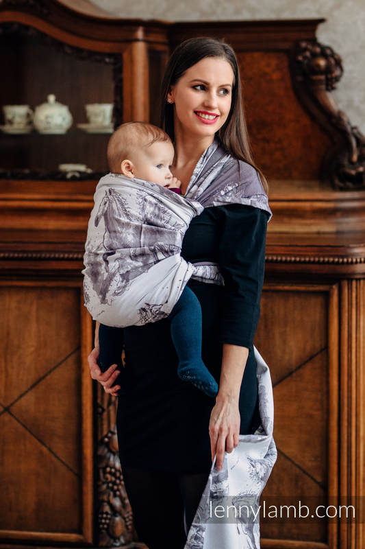 Żakardowa chusta do noszenia dzieci, bawełna - GALOP - rozmiar L (drugi gatunek) #babywearing