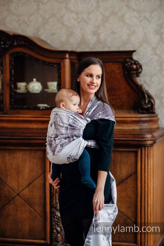 Żakardowa chusta do noszenia dzieci, bawełna - GALOP - rozmiar XL #babywearing