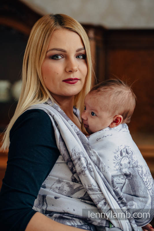 Baby Wrap, Jacquard Weave (100% cotton) - GALLOP - size M #babywearing