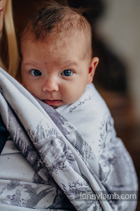 Żakardowa chusta do noszenia dzieci, bawełna - GALOP - rozmiar S #babywearing