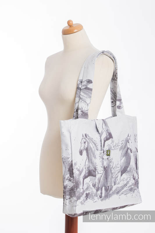 Shoulder bag made of wrap fabric (100% cotton) - GALLOP - standard size 37cmx37cm (grade B) #babywearing