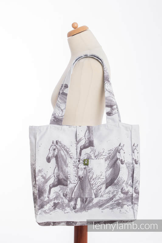 Shoulder bag made of wrap fabric (100% cotton) - GALLOP - standard size 37cmx37cm #babywearing