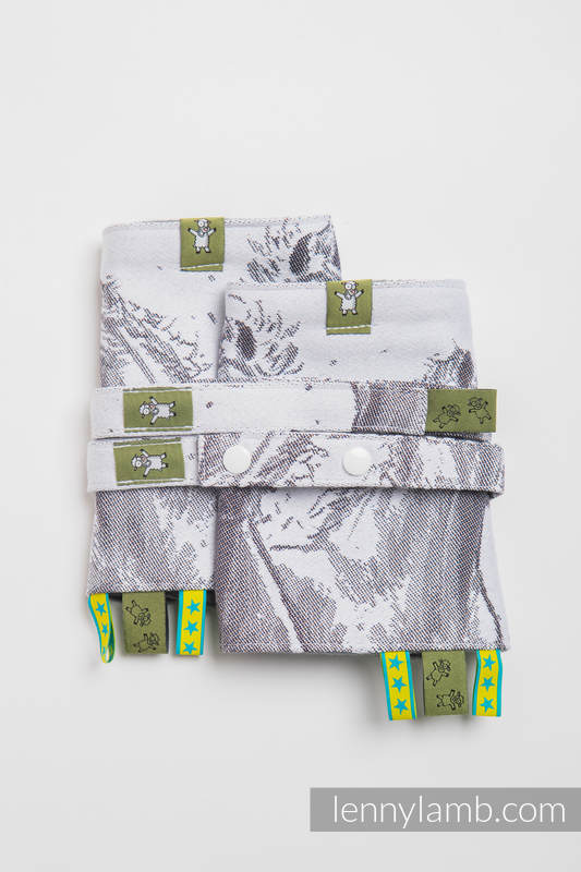 Drool Pads & Reach Straps Set, (60% cotton, 40% polyester) - GALLOP  #babywearing