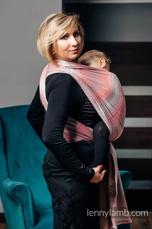 Baby Wrap, Herringbone Weave (100% cotton) - LITTLE HERRINGBONE ELEGANCE - size S #babywearing