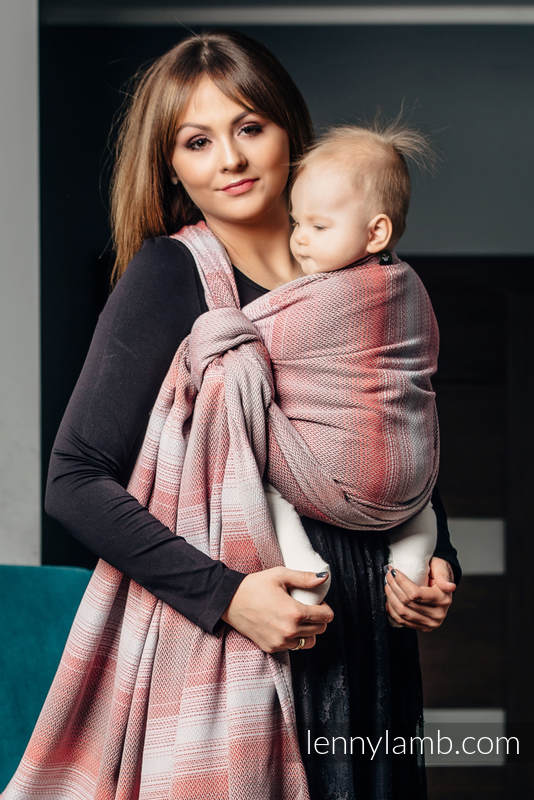 Baby Wrap, Herringbone Weave (100% cotton) - LITTLE HERRINGBONE ELEGANCE - size S #babywearing