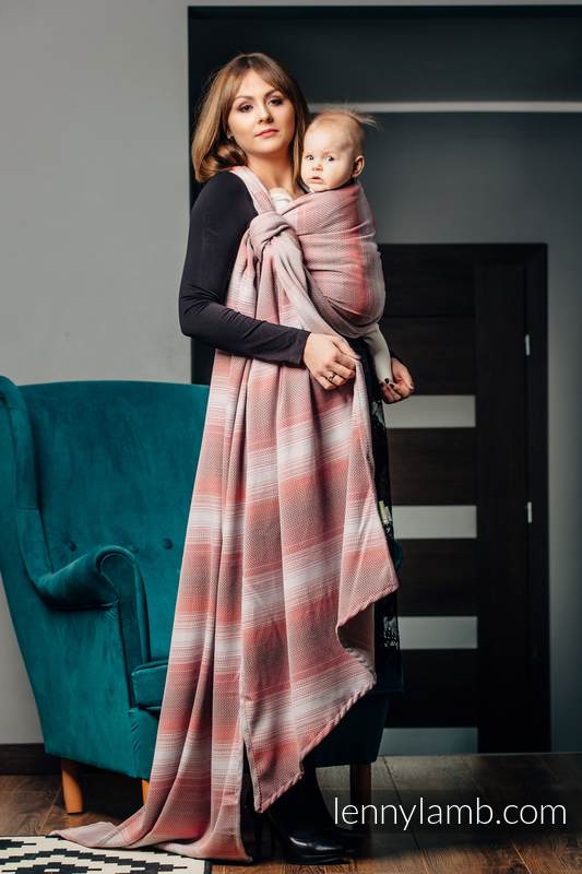 Baby Wrap, Herringbone Weave (100% cotton) - LITTLE HERRINGBONE ELEGANCE - size XL #babywearing