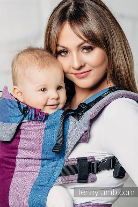 Ergonomic Carrier, Baby Size, diamond weave 100% cotton - NORWEGIAN DIAMOND - Second Generation. #babywearing