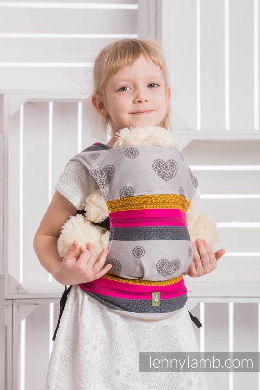 Doll Carrier made of woven fabric, 100% cotton  - COFFEE LACE 2.0 (grade B) #babywearing