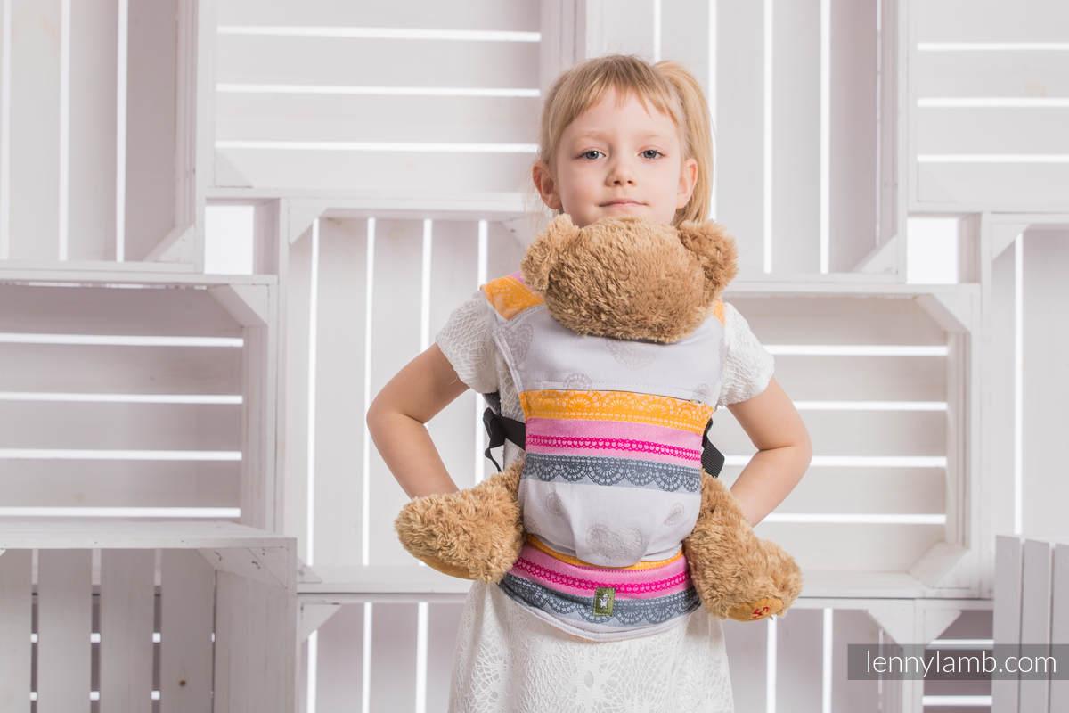 Doll Carrier made of woven fabric, 100% cotton  - VANILLA LACE - COTTON 2.0 (grade B) #babywearing