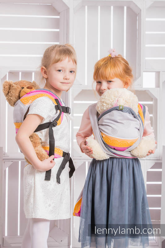 Żakardowa chusta dla lalek, 100% bawełna - WANILIOWA KORONKA - BAWEŁNA 2.0 #babywearing