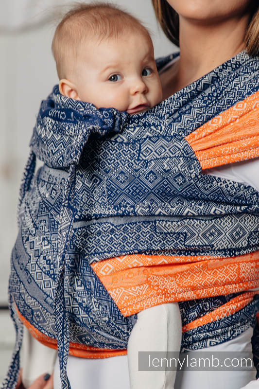WRAP-TAI portabebé Mini con capucha/ jacquard sarga/100% algodón/ PARA USO PROFESIONAL - ENIGMA 2.0 #babywearing