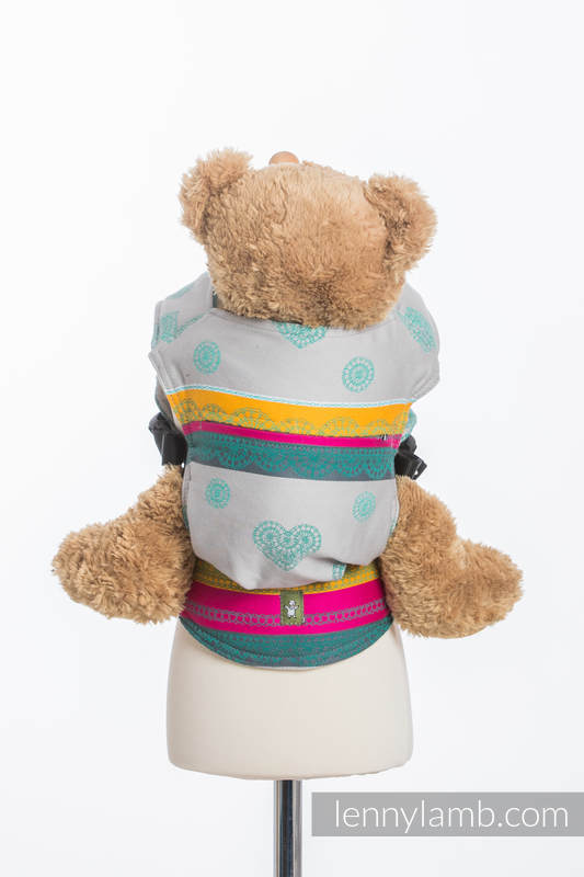 Doll Carrier made of woven fabric, 100% cotton  - MINT LACE 2.0 #babywearing