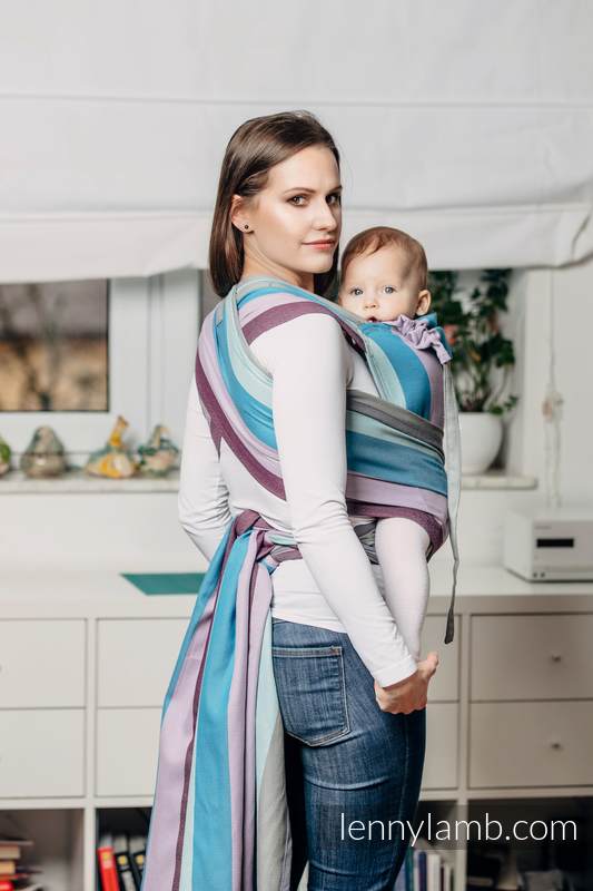Baby Sling, Diamond Weave, 100% cotton - Icelandic Diamond - size XL (grade B) #babywearing